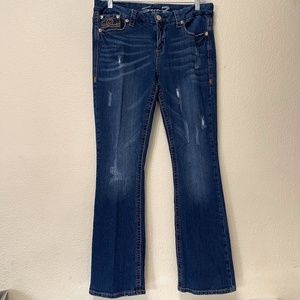 Seven 7 Distressed Slimboot Jeans Size 30